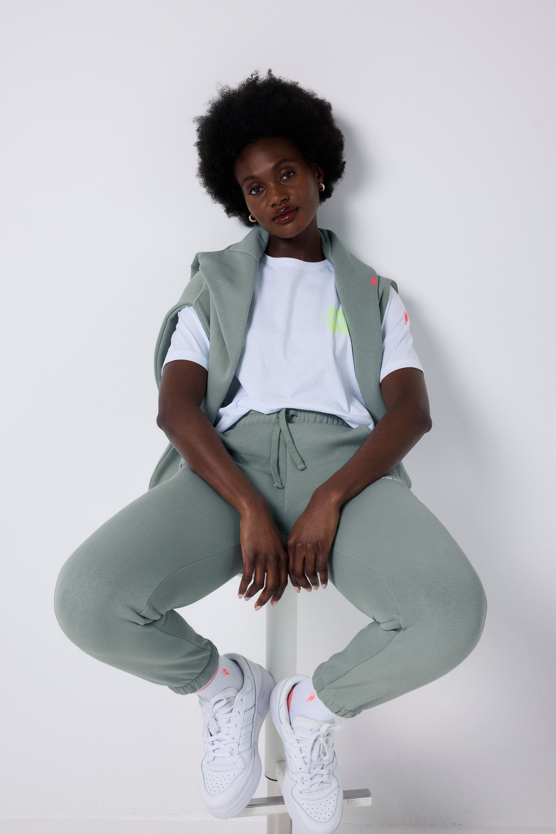 Khaki Scamp & Dude Logo Joggers
