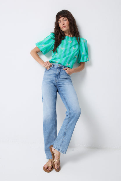 Authentic Light Indigo Boyfriend Jeans