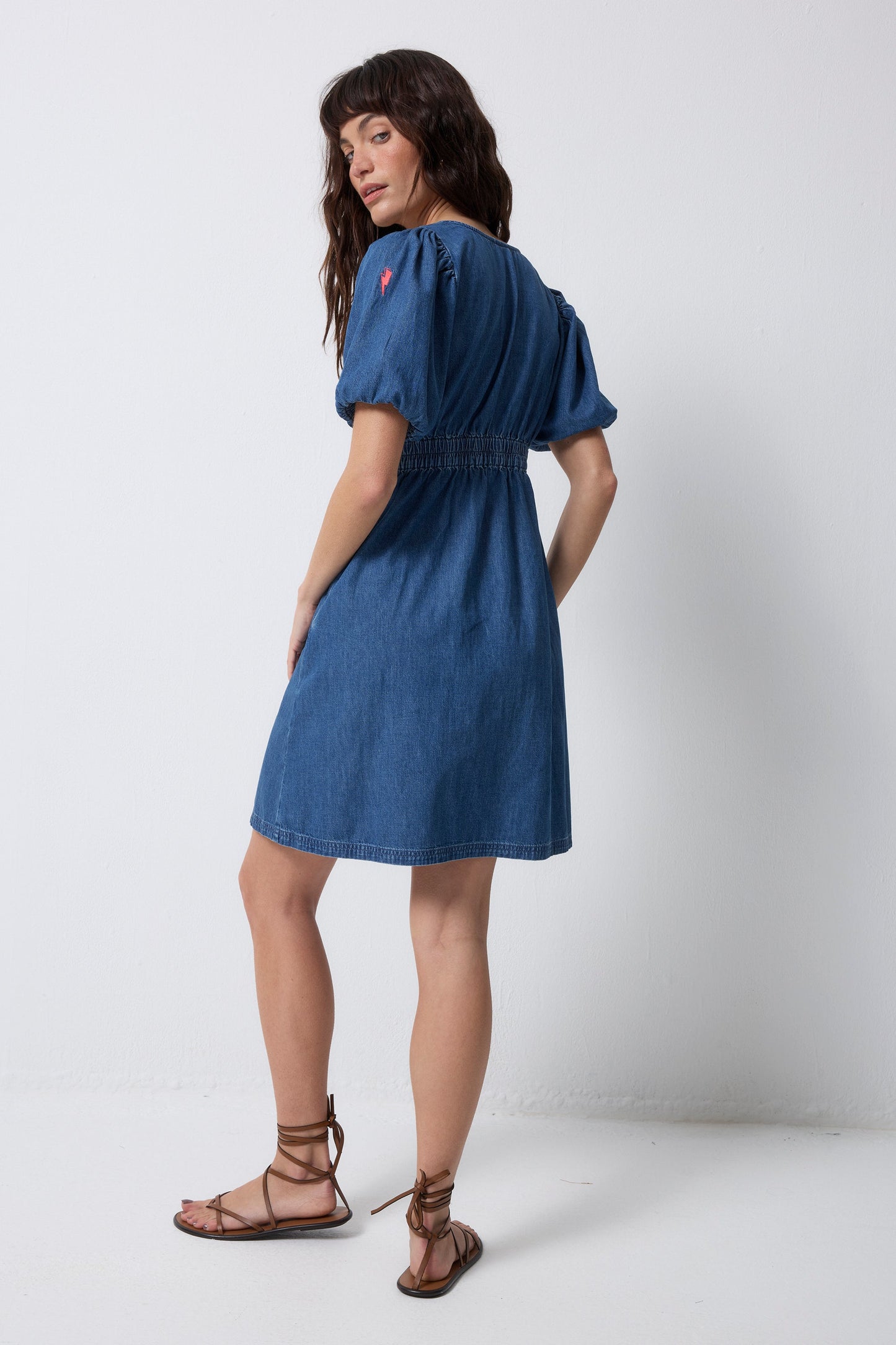 Indigo Denim Button Through Dress