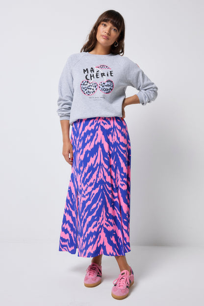 Light Grey Marl Ma Cherie Sweatshirt