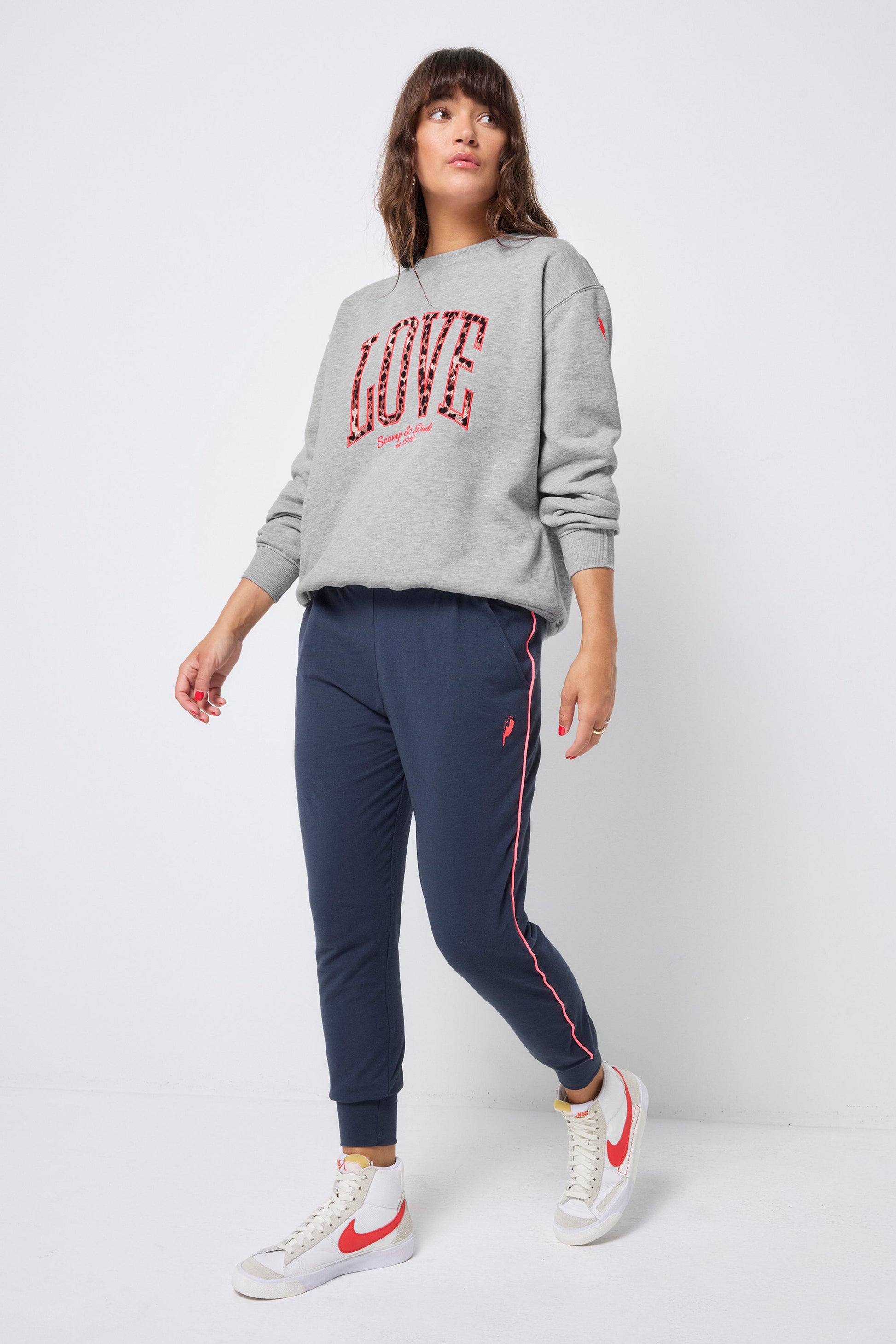 Navy Slouch Joggers