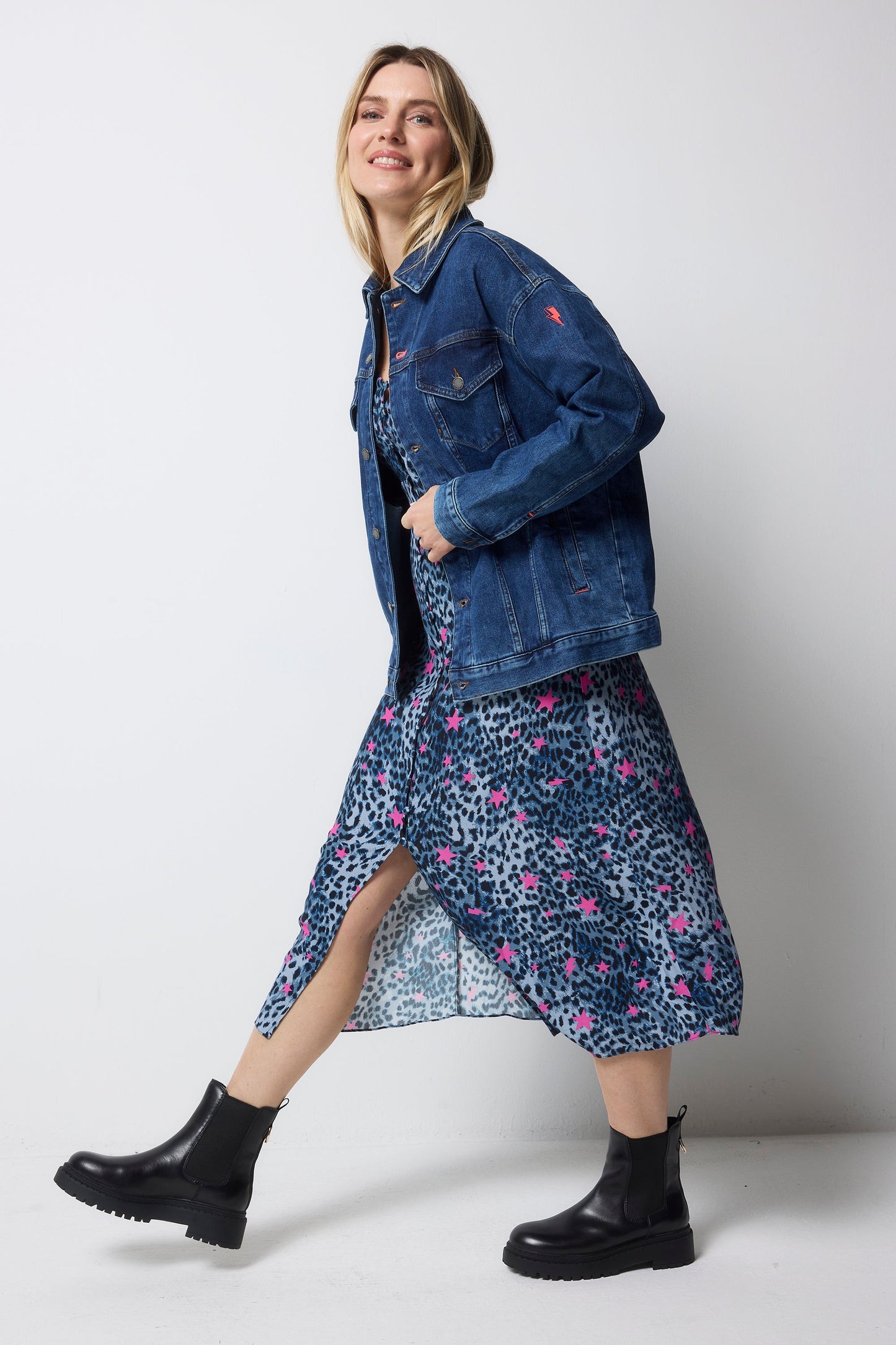 Indigo Wash Oversized Denim Jacket