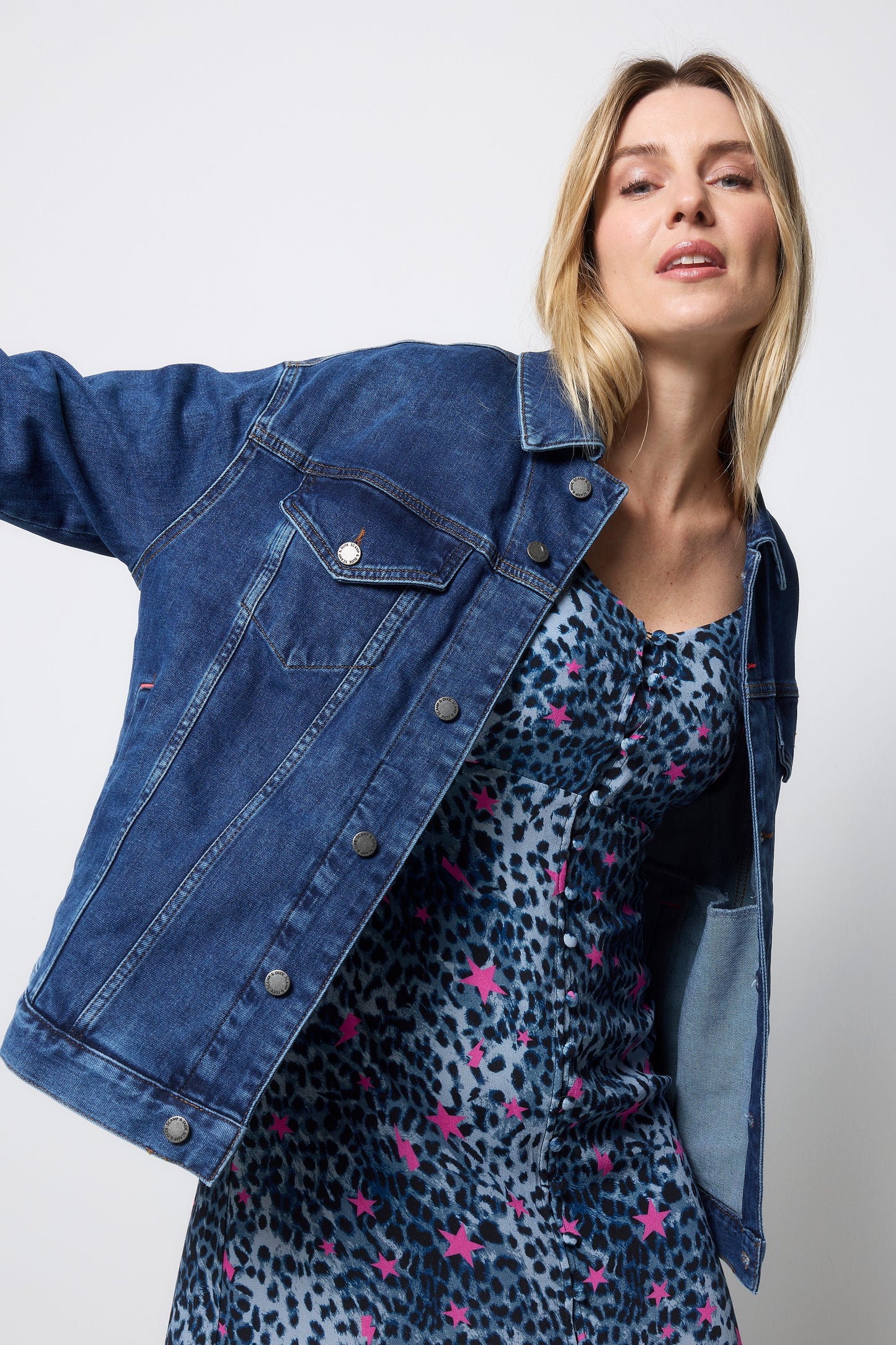 Indigo Wash Oversized Denim Jacket