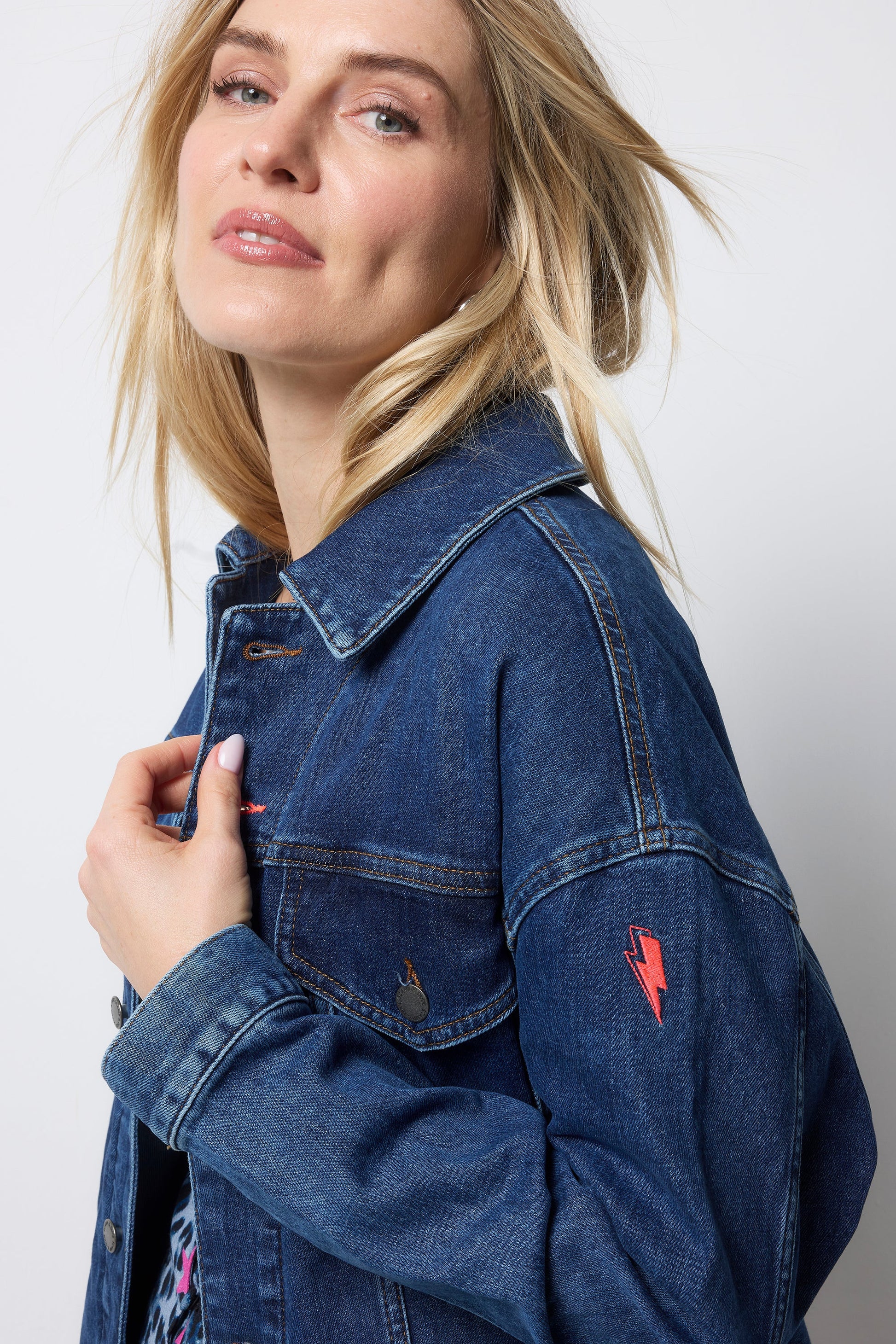 Indigo Wash Oversized Denim Jacket