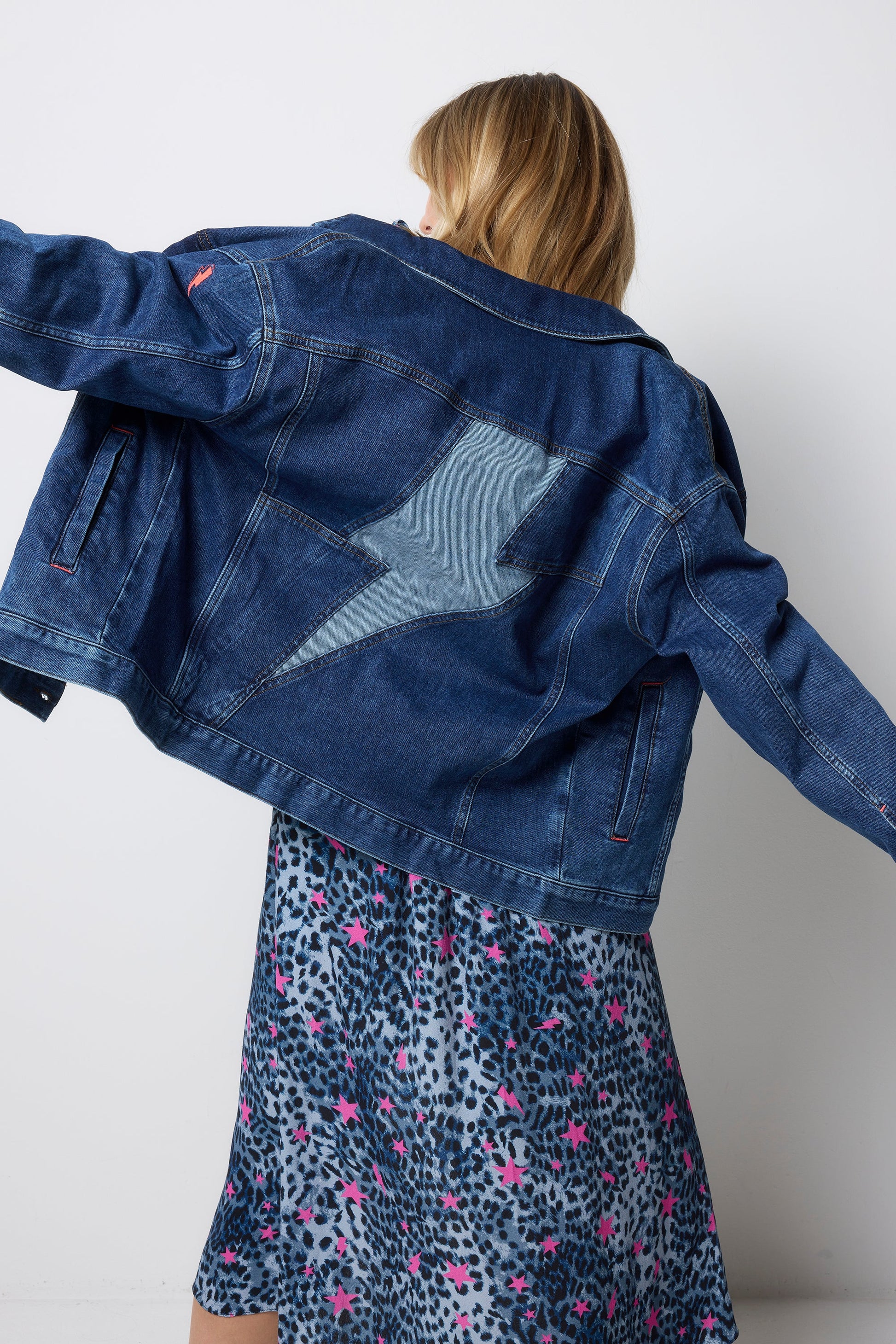 Indigo Wash Oversized Denim Jacket