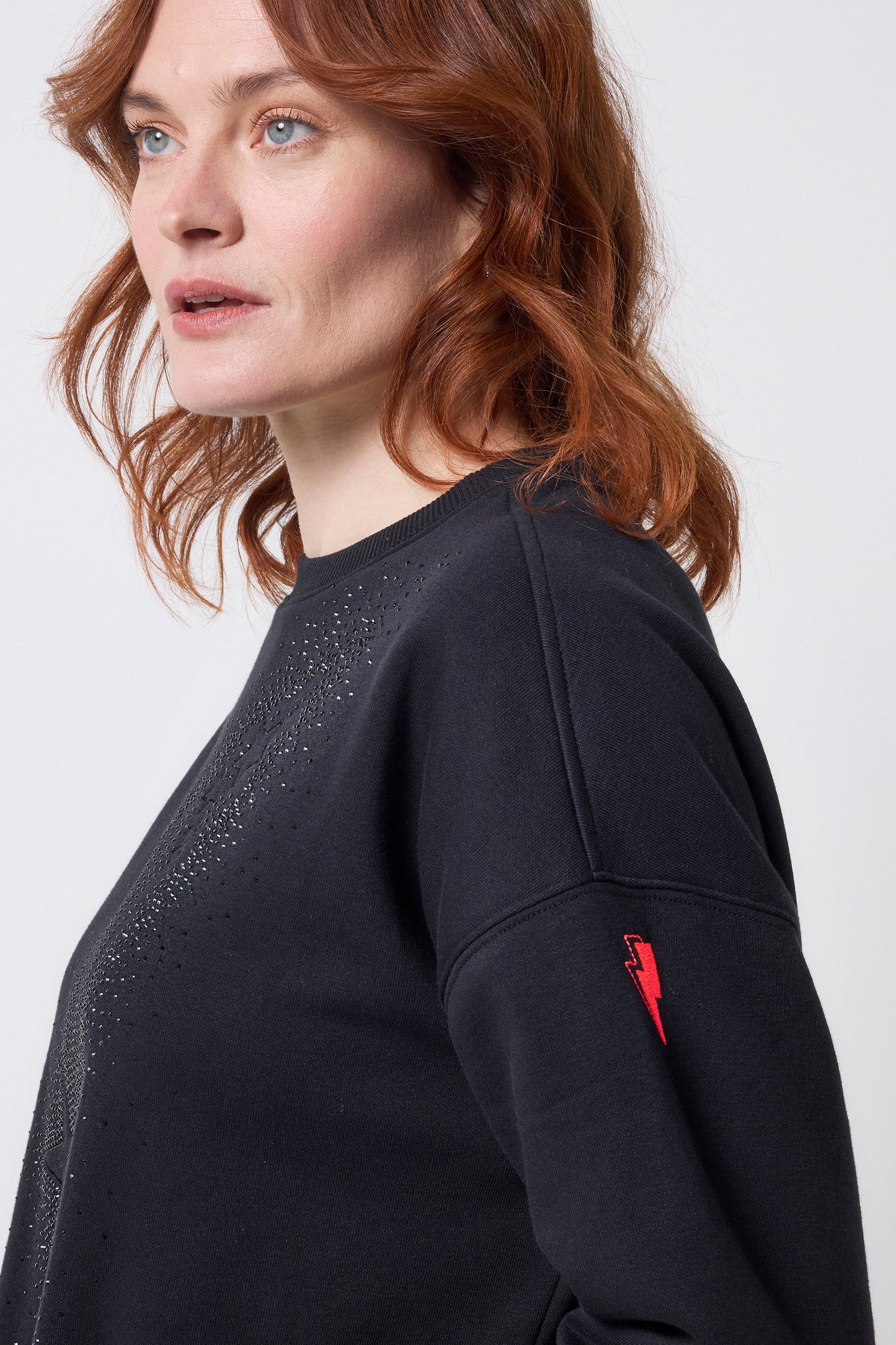 Black Embellished Shooting Star Tunic