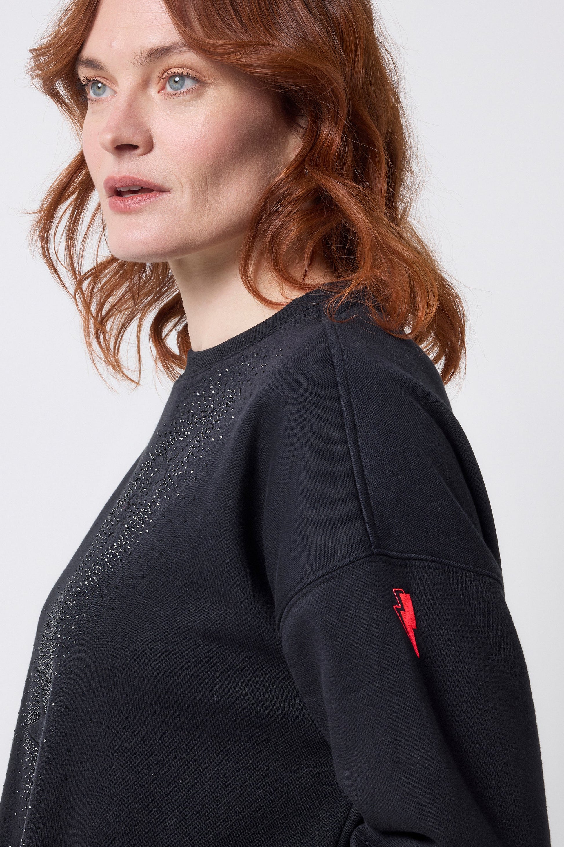 Black Embellished Shooting Star Tunic