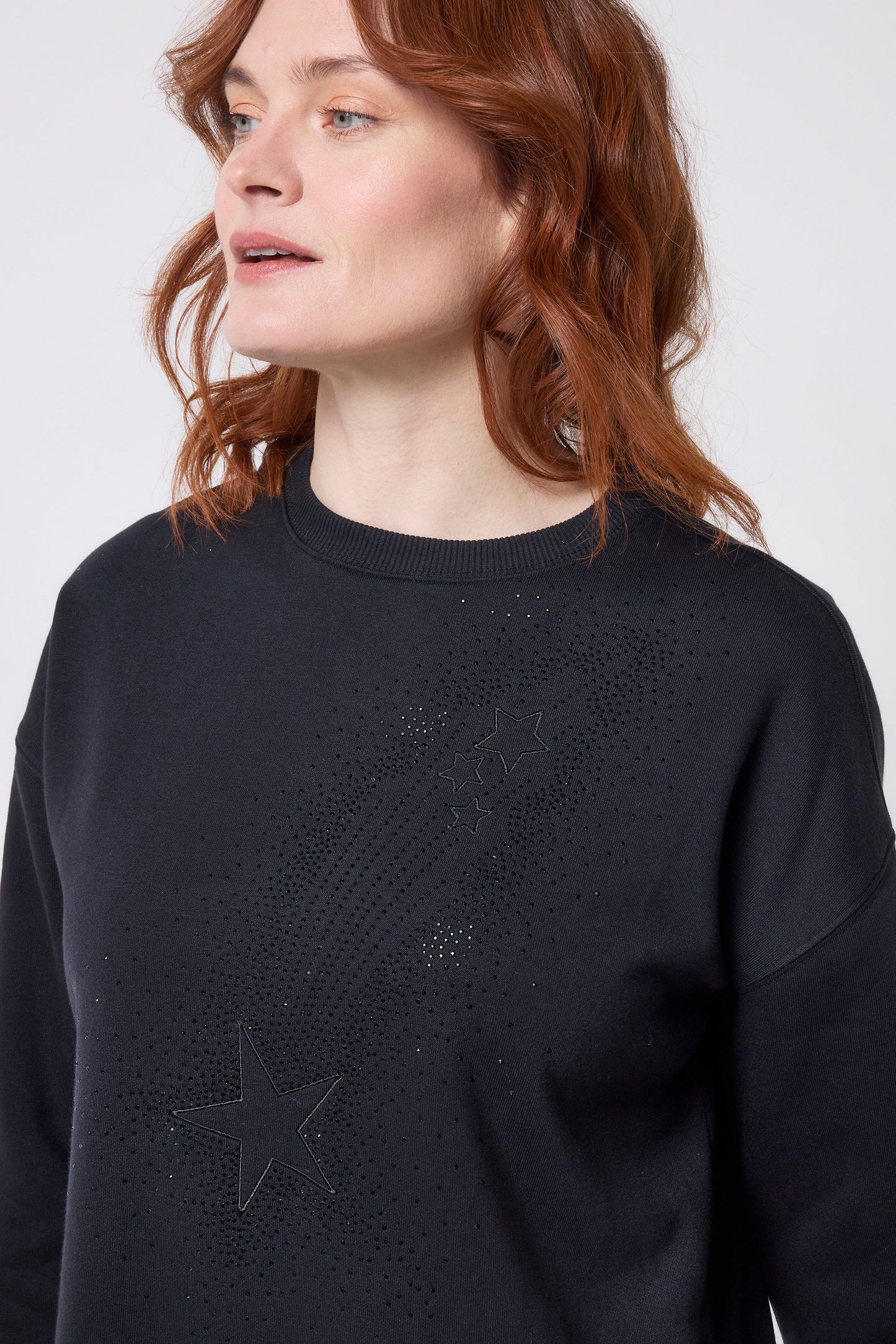 Black Embellished Shooting Star Tunic