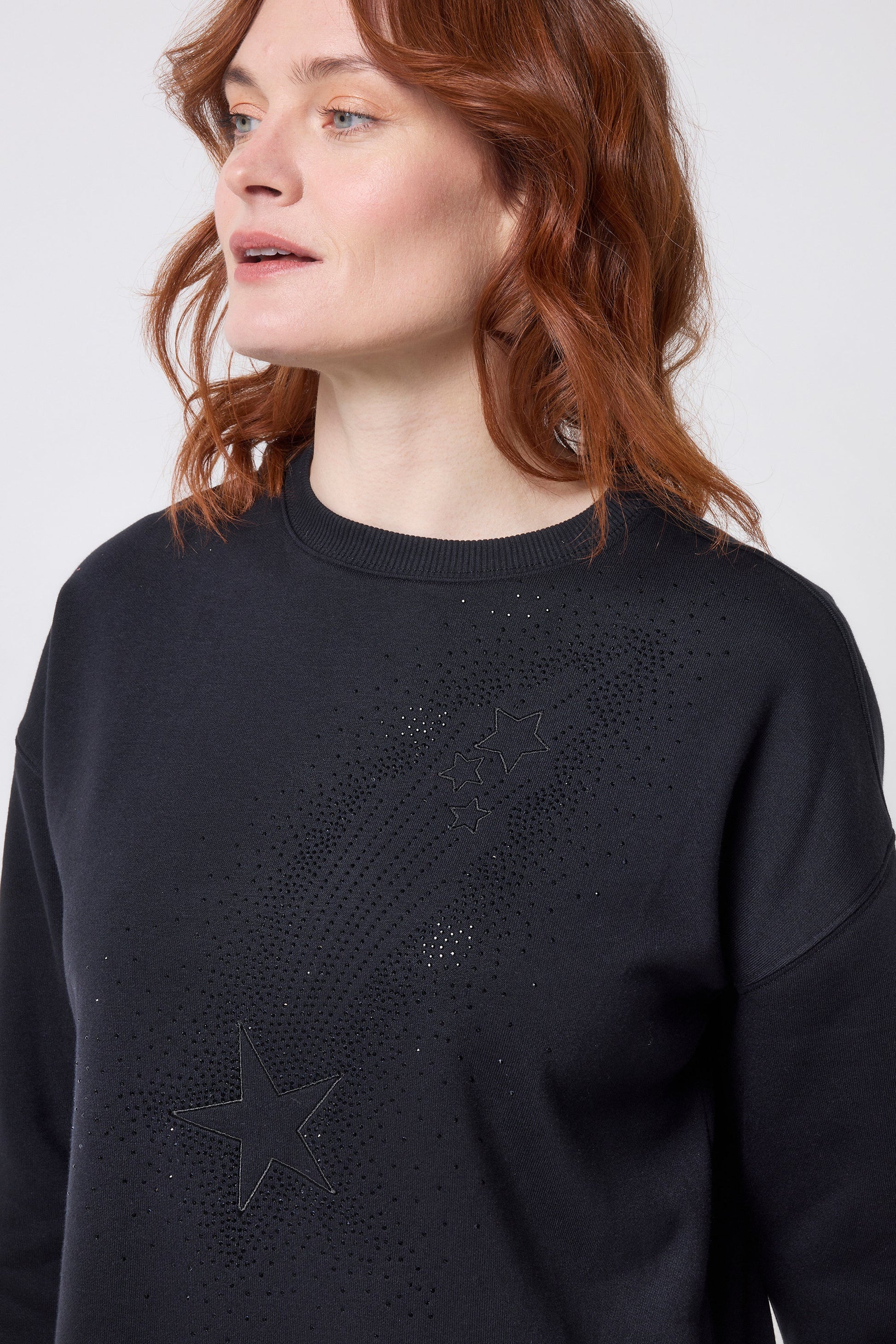 Black Embellished Shooting Star Tunic