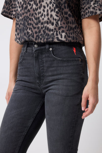 Washed Black Boyfriend Jeans