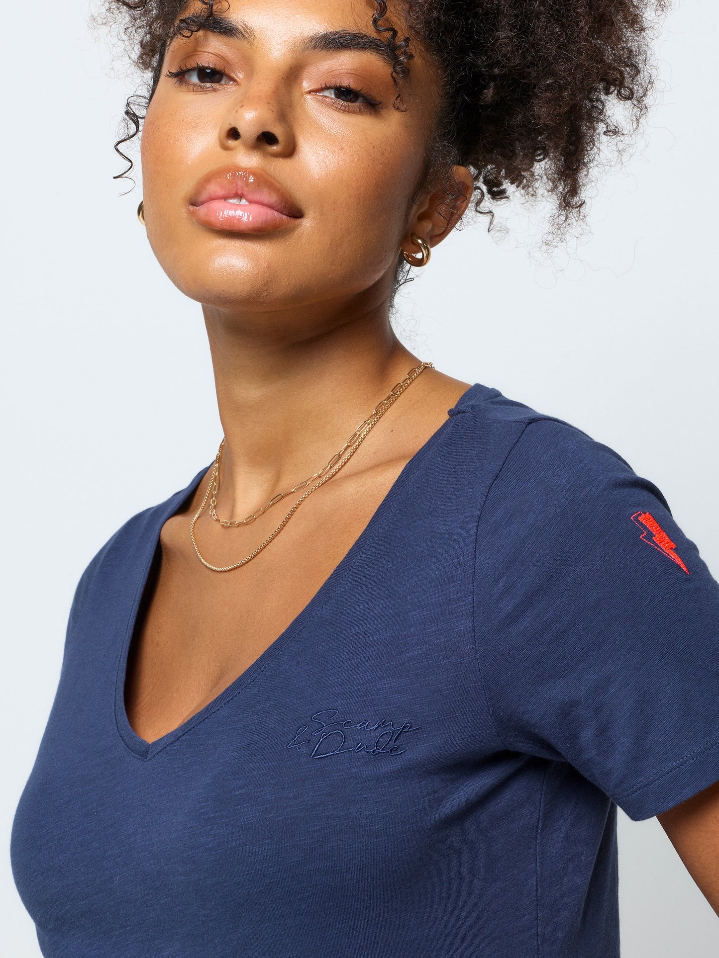 Navy V-Neck T-Shirt