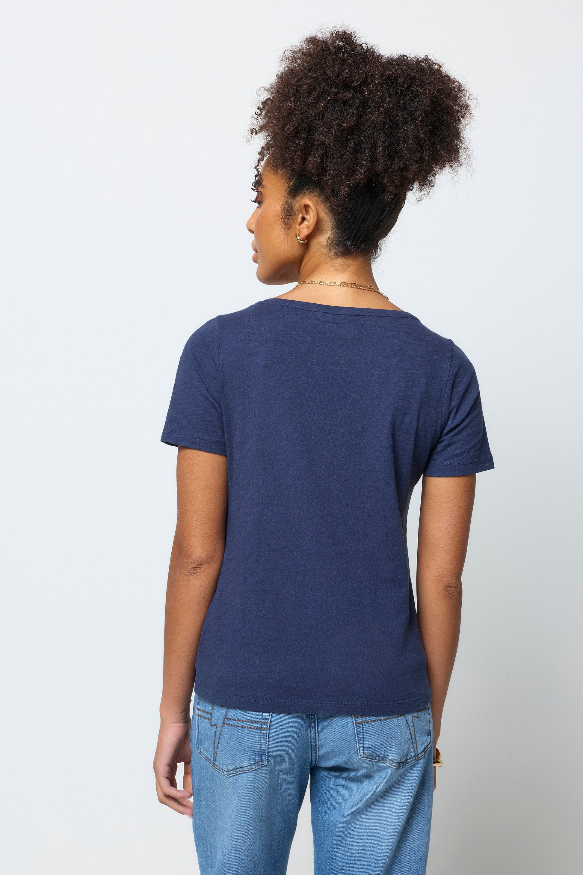 Navy V-Neck T-Shirt
