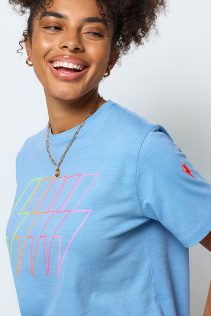 Blue Multi Neon Bolt Classic T-Shirt
