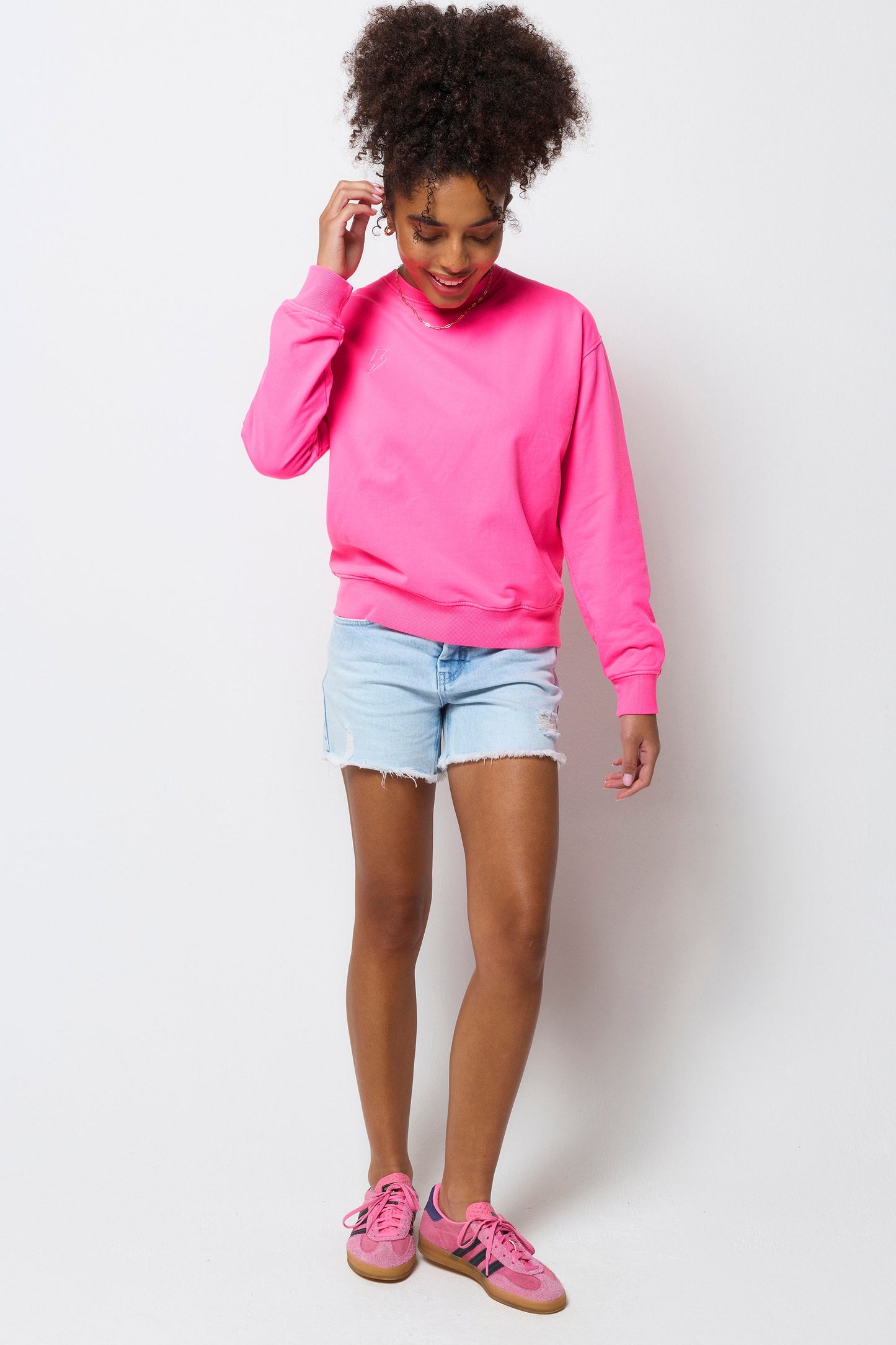 Neon Pink Washed Ultimate Sweatshirt