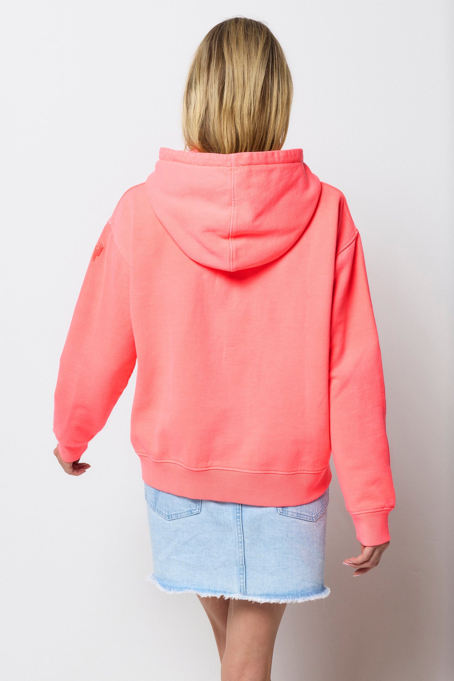 Neon Coral Washed Ultimate Hoodie