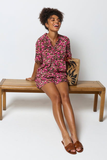 Neutral Paradise Cheetah Shorts