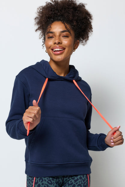 Navy Embroidered Logo Ultimate Hoodie