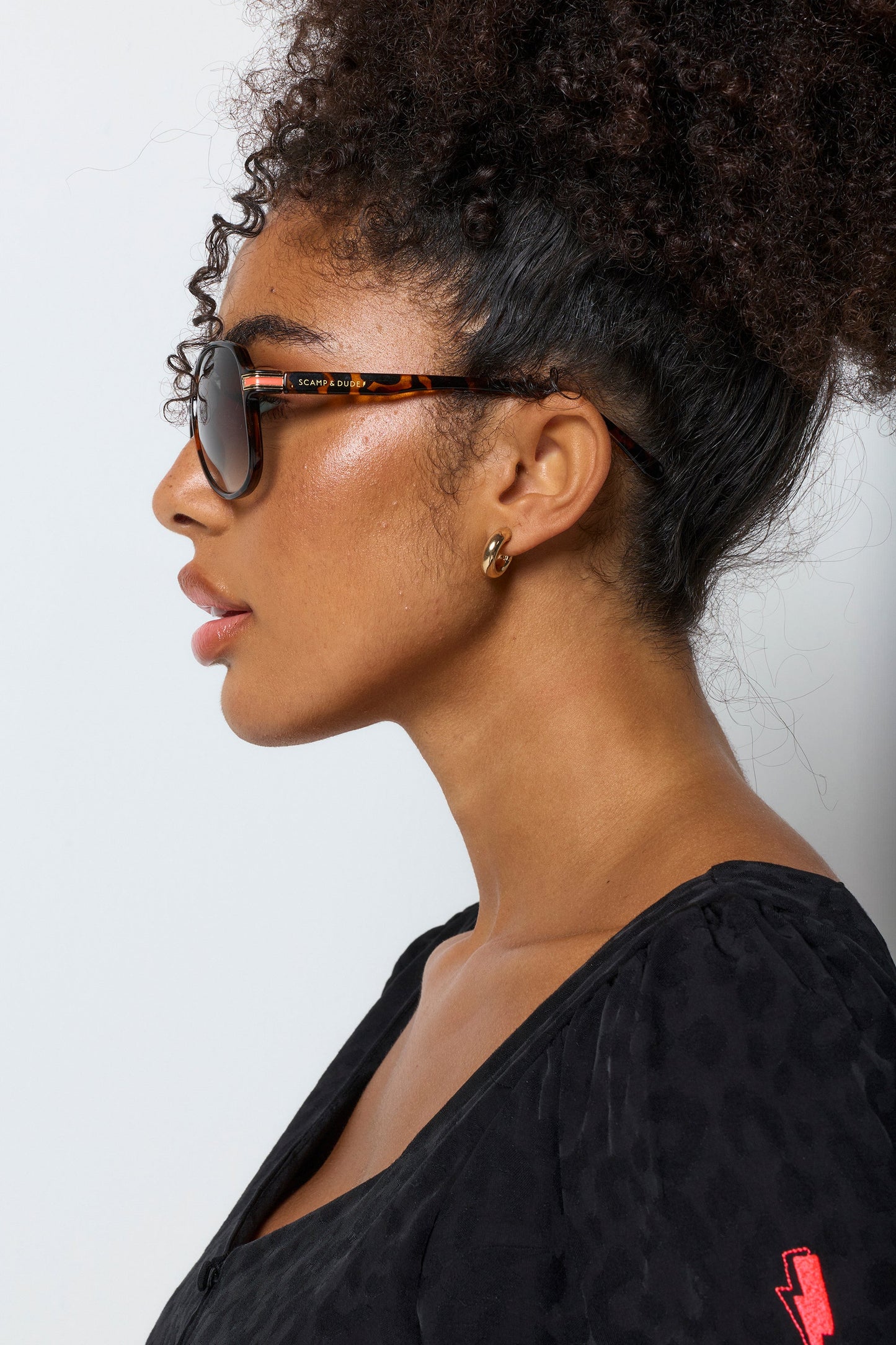 Tortoiseshell Aviator Style Sunglasses