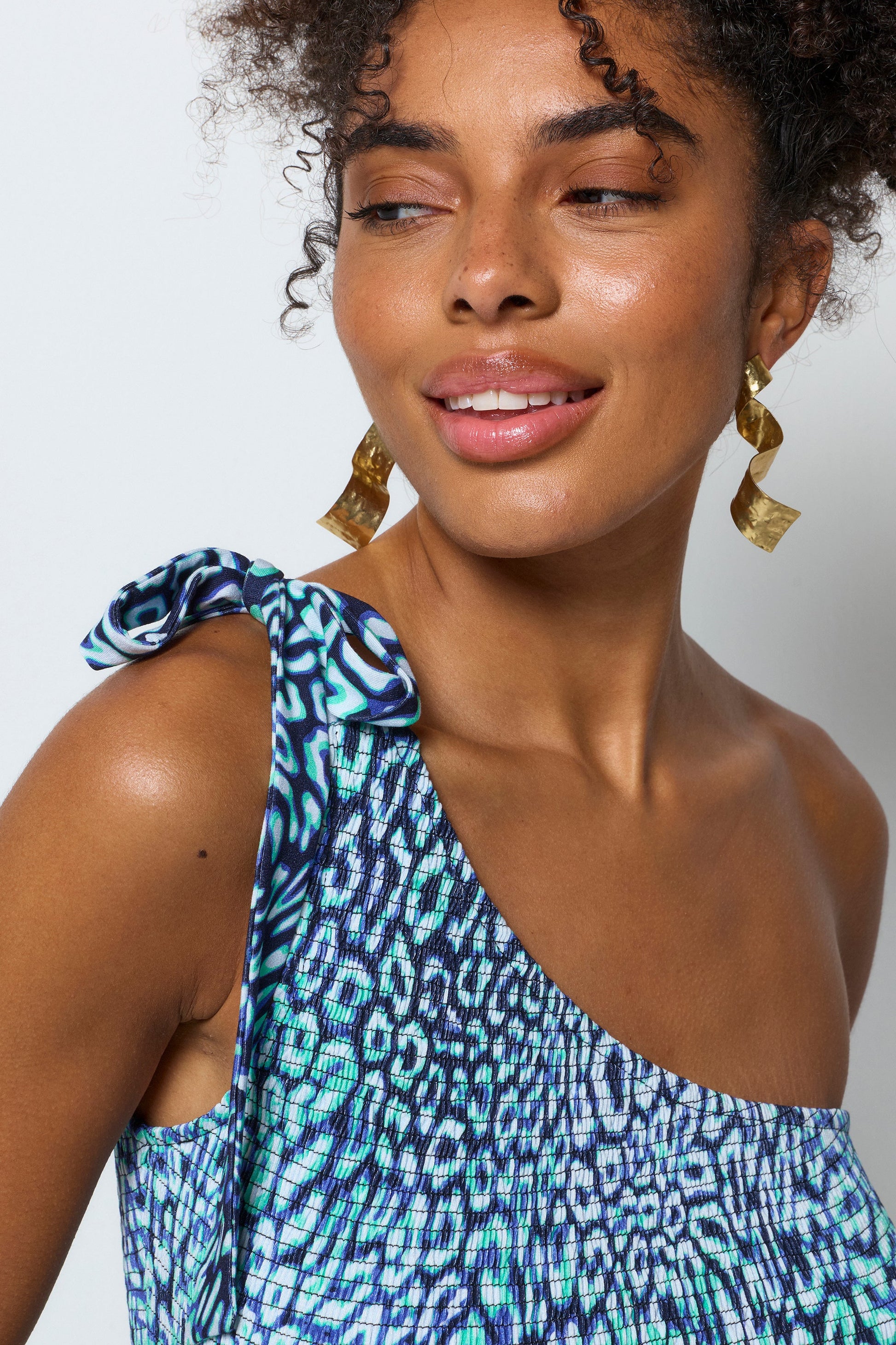 Green Leopard Ray Jersey Maxi Dress