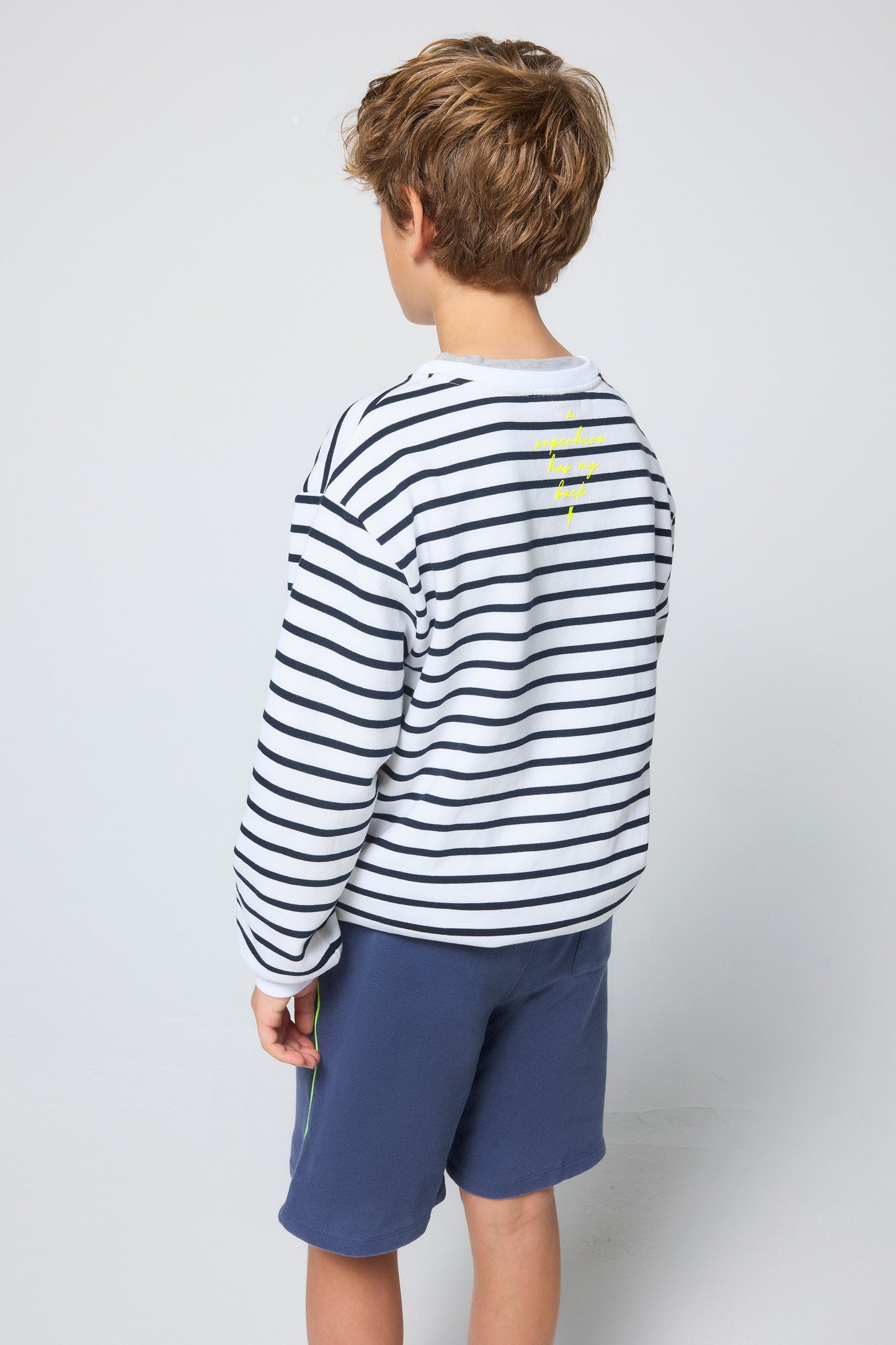 COMING SOON: Kids Navy Stripe Colourblock Sweatshirt