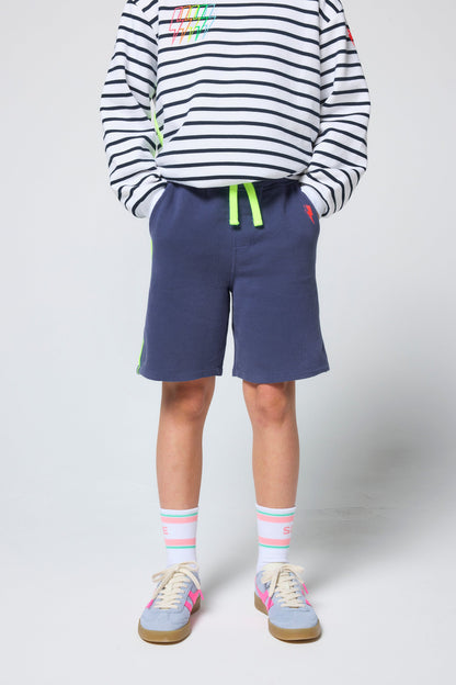 Kids Blue Longer Length Shorts