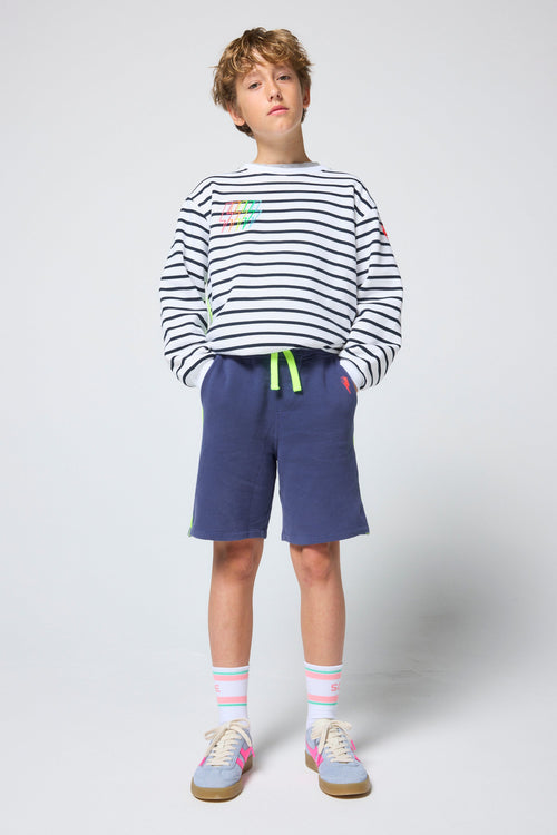 Kids Blue Longer Length Shorts