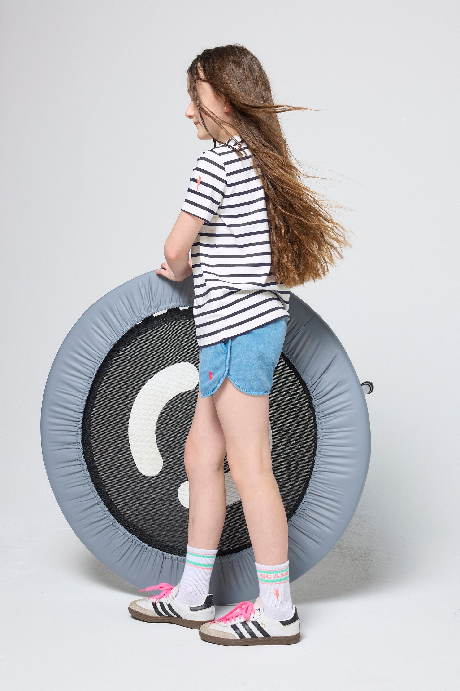Kids Indigo Washed Shorts