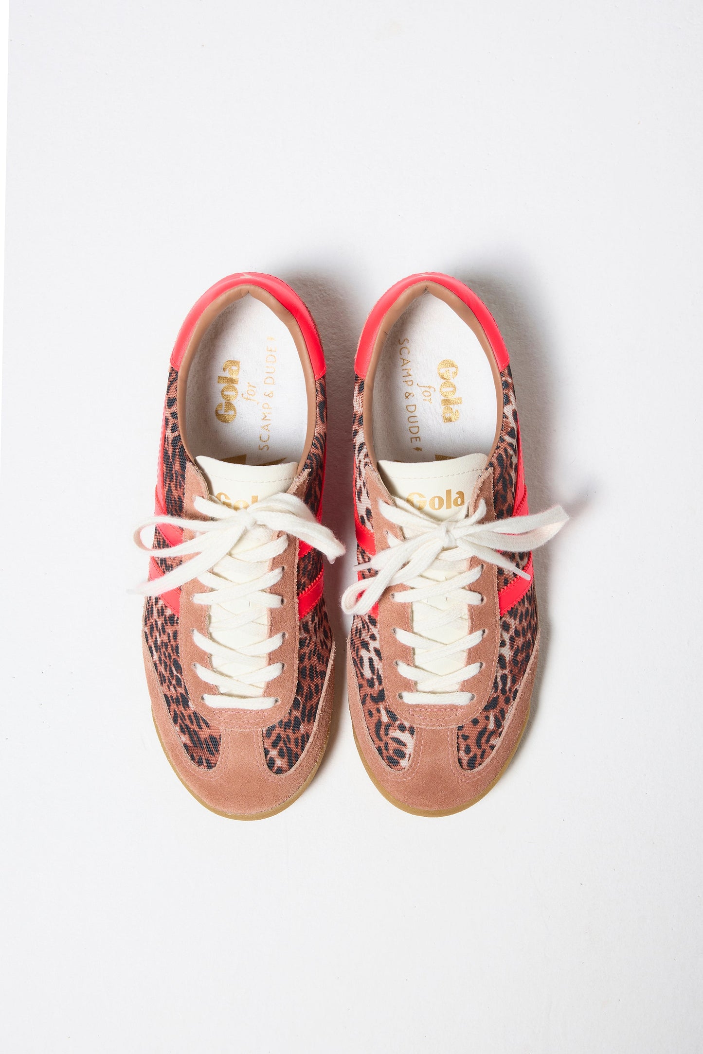 Gola for Scamp & Dude Neutral Cheetah Tornado Trainers