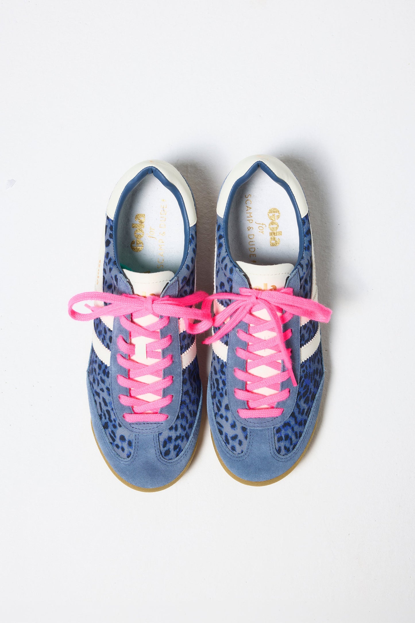Gola for Scamp & Dude Navy Cheetah Tornado Trainers