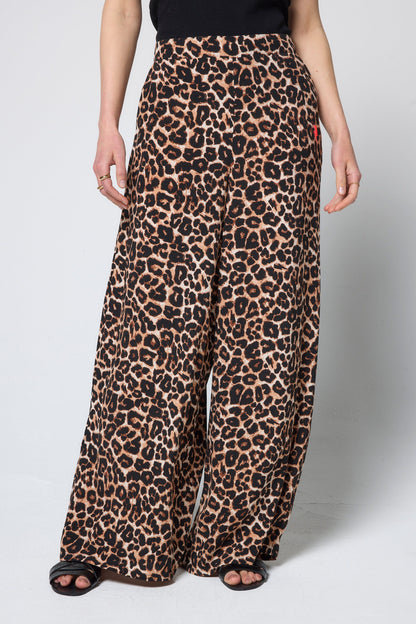 Neutral Jaguar Wide Leg Trousers