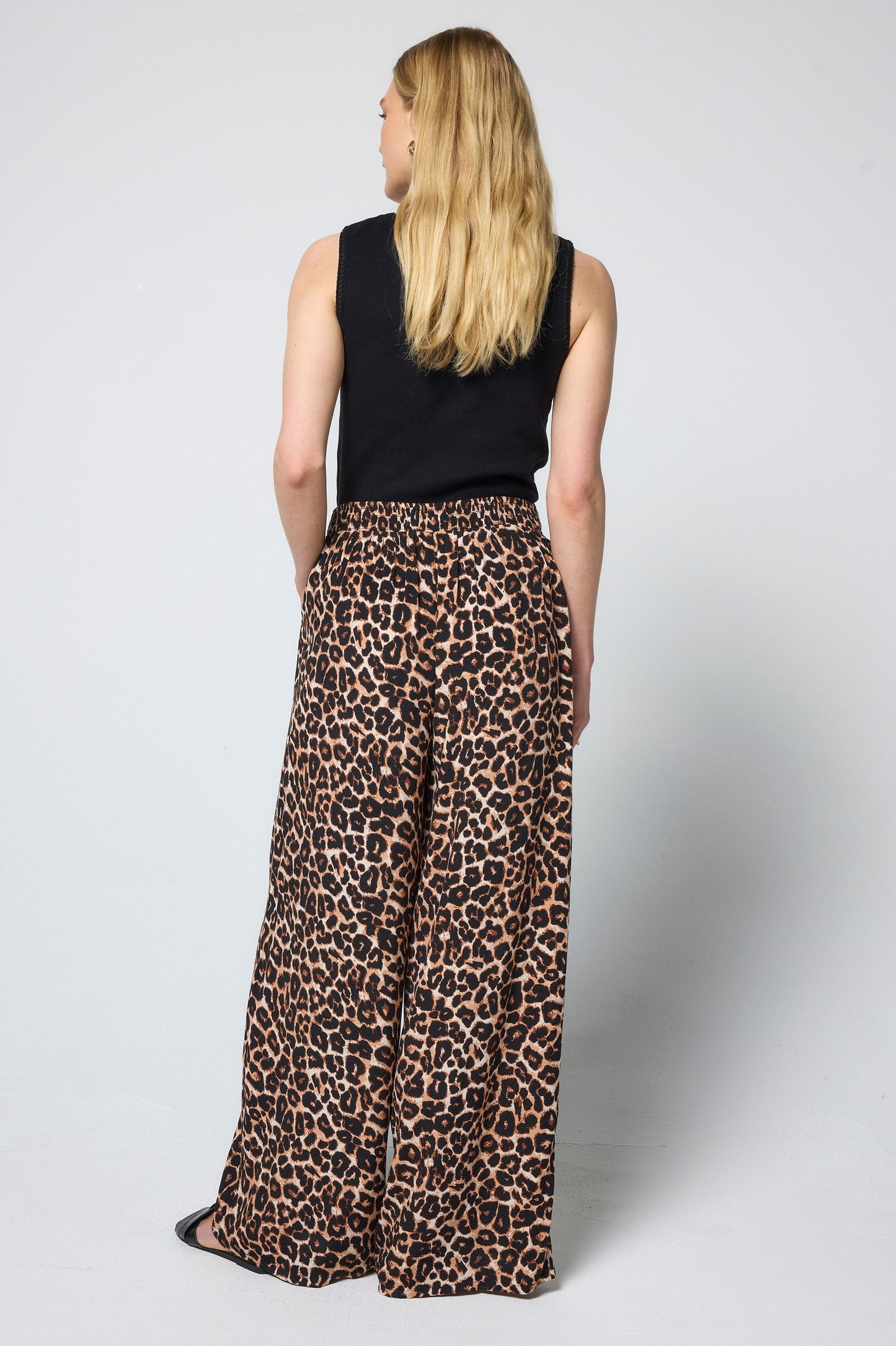 Neutral Jaguar Wide Leg Trousers