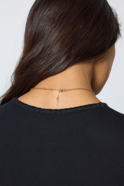 Gold Sunstar Pendant Necklace