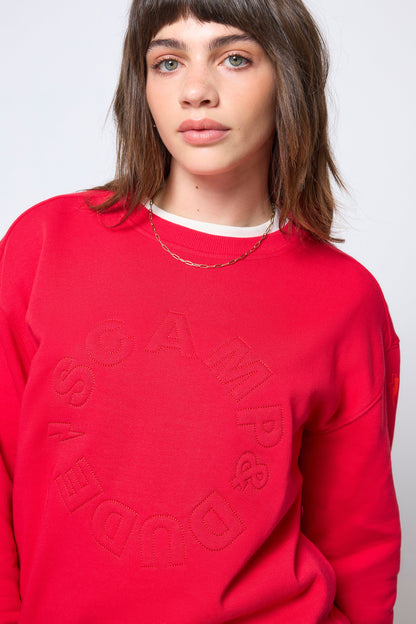 Red Embroidered Logo Ultimate Sweatshirt