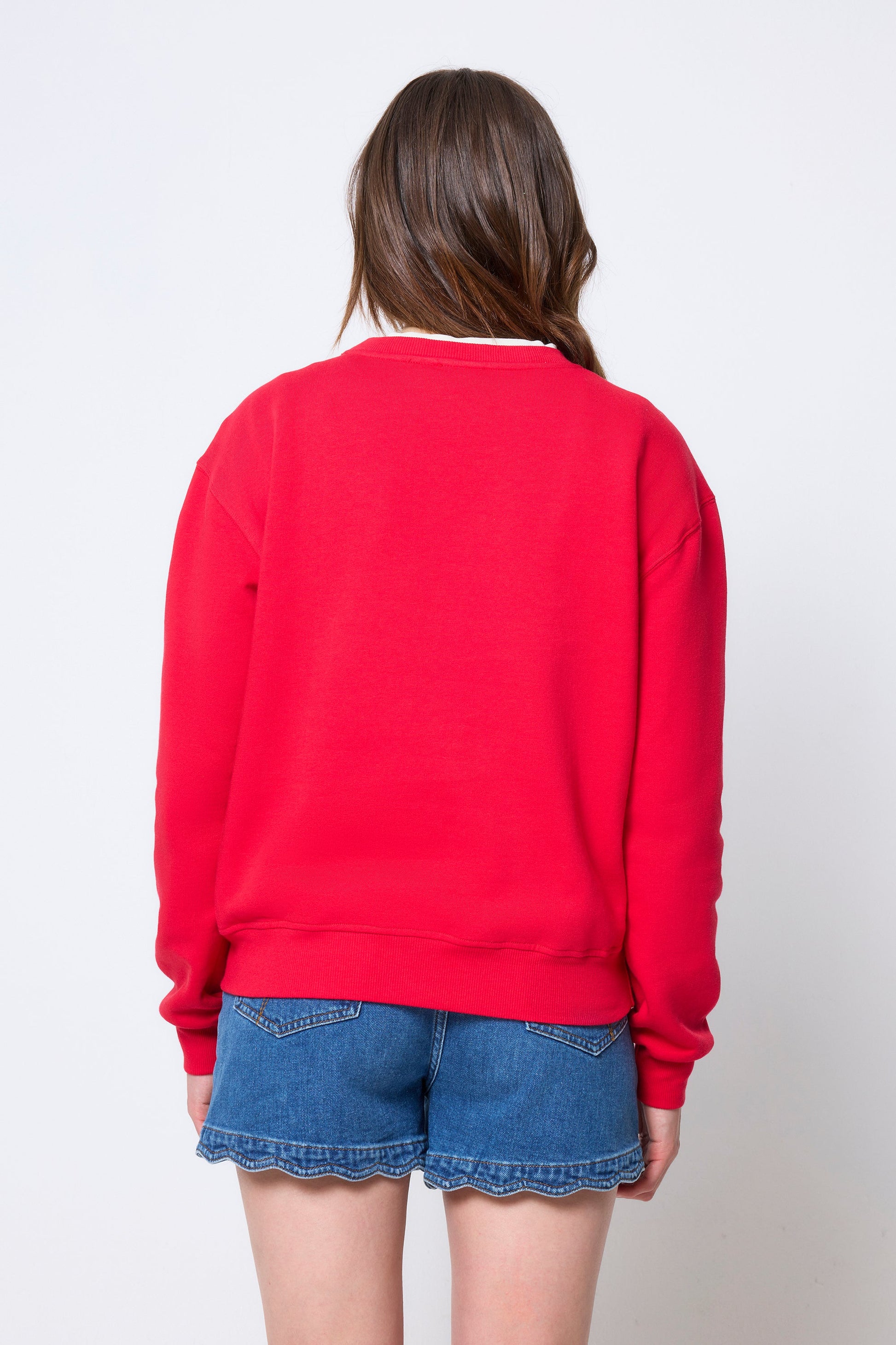 Red Embroidered Logo Ultimate Sweatshirt