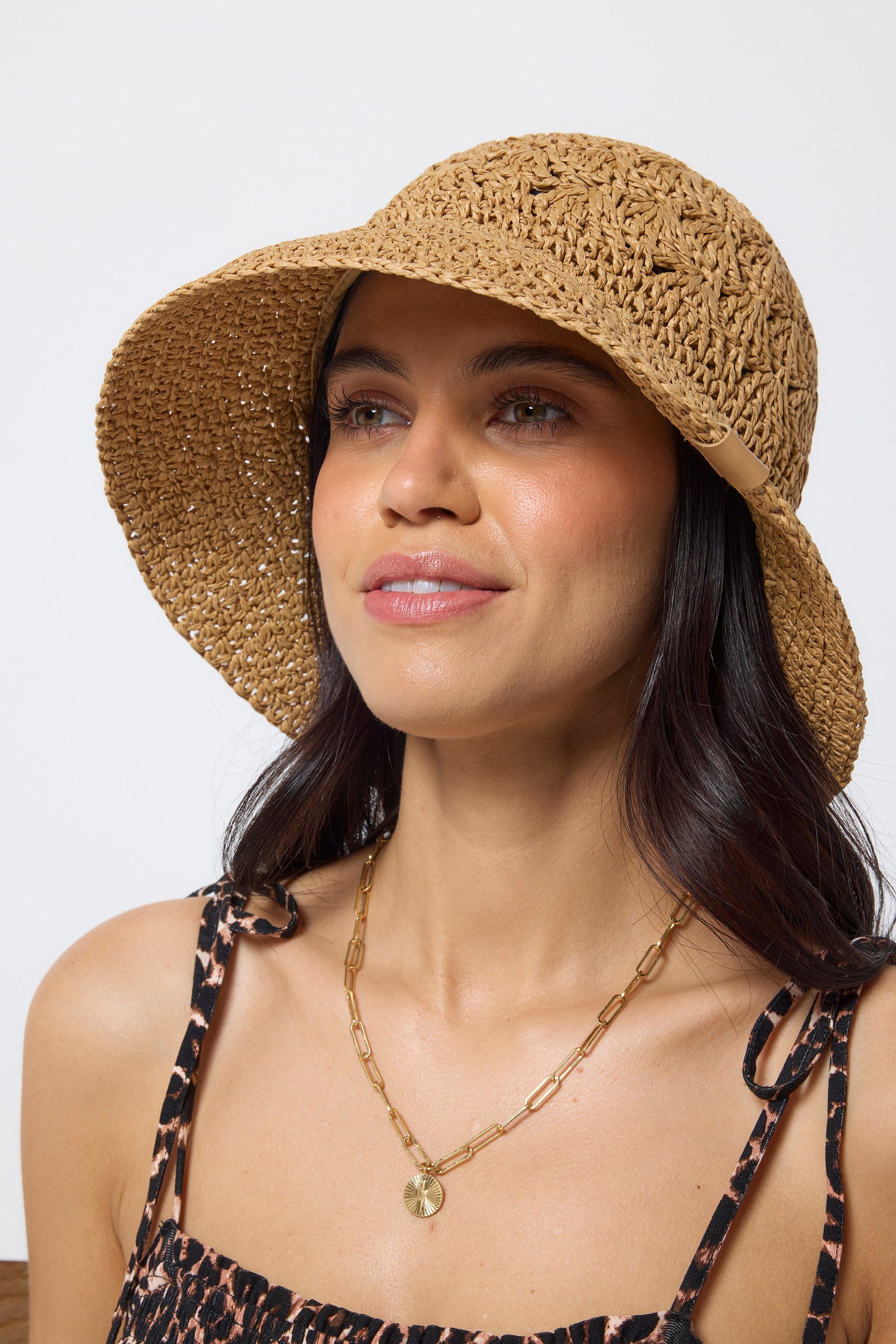 Natural Straw Bucket Hat