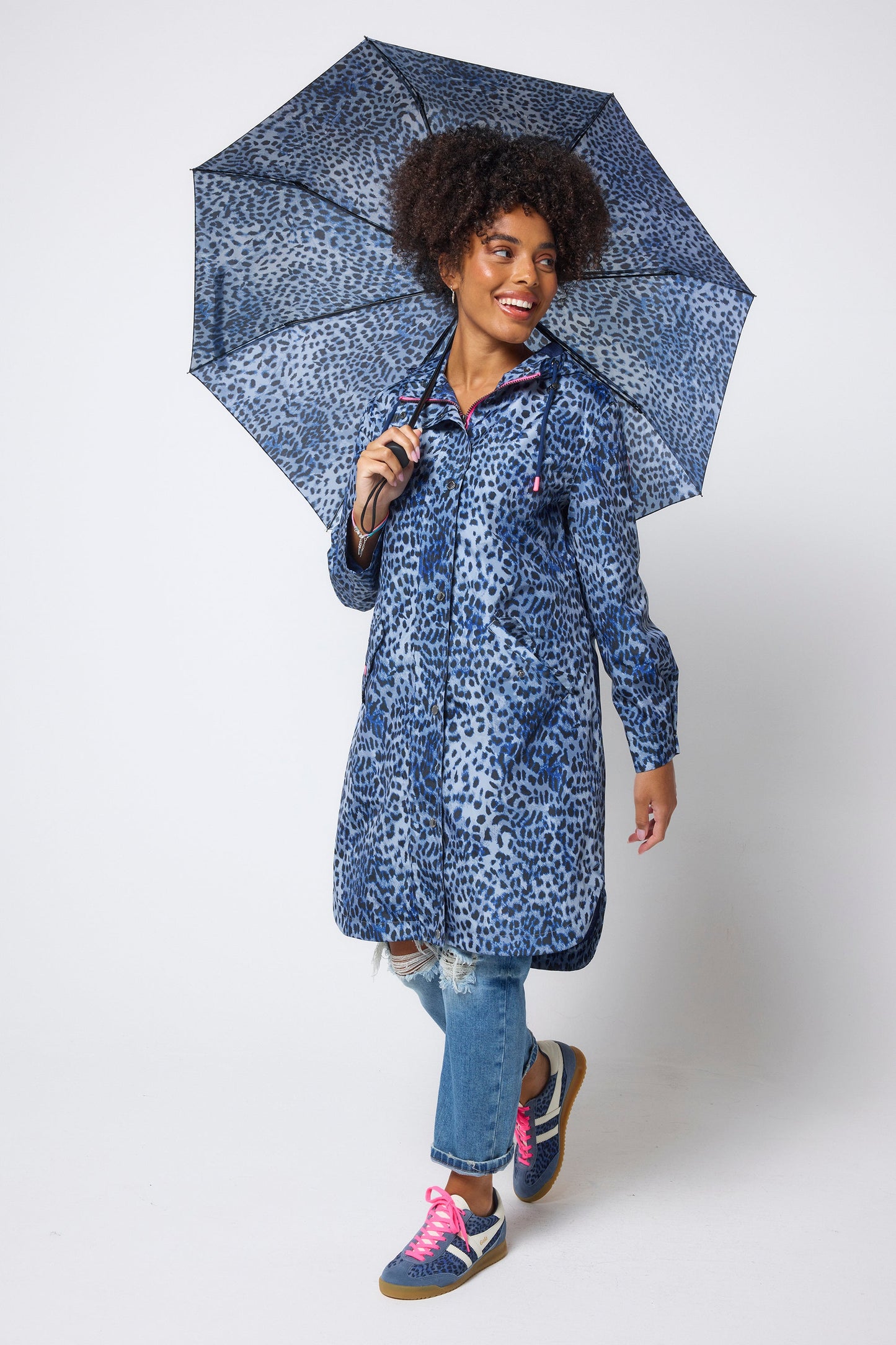 COMING SOON: Navy Cheetah Umbrella