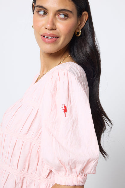 COMING SOON: Pink Puff Sleeve Smocked Blouse