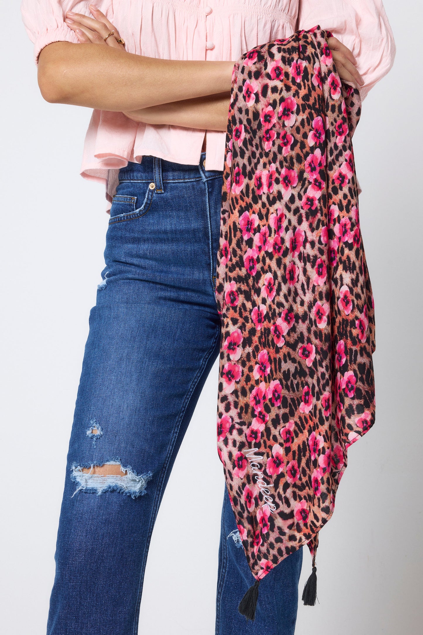 Neutral Paradise Cheetah Charity Super Scarf