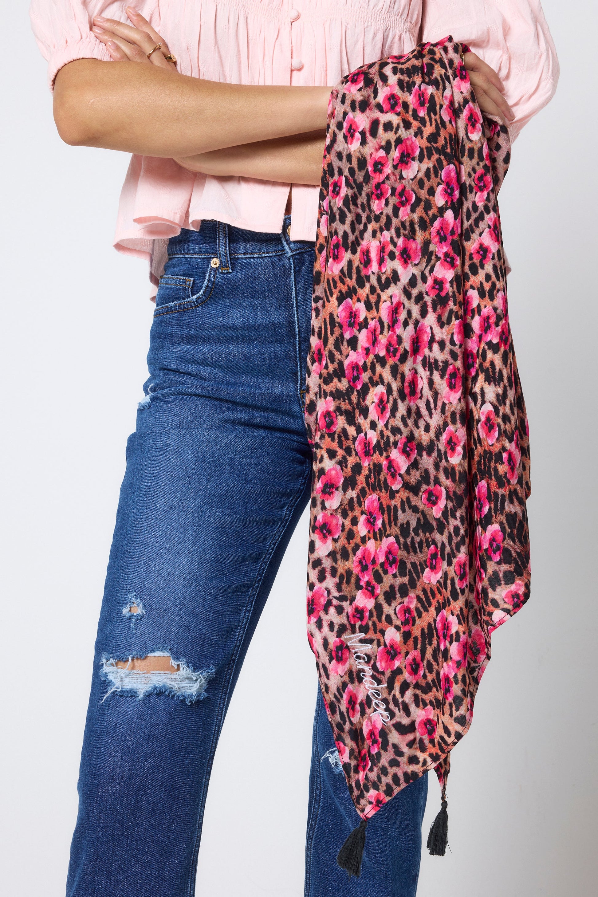 Neutral Paradise Cheetah Charity Super Scarf