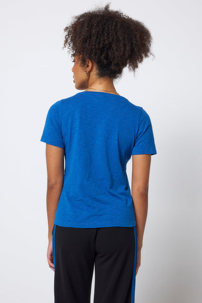 Cobalt Blue V-Neck T-Shirt