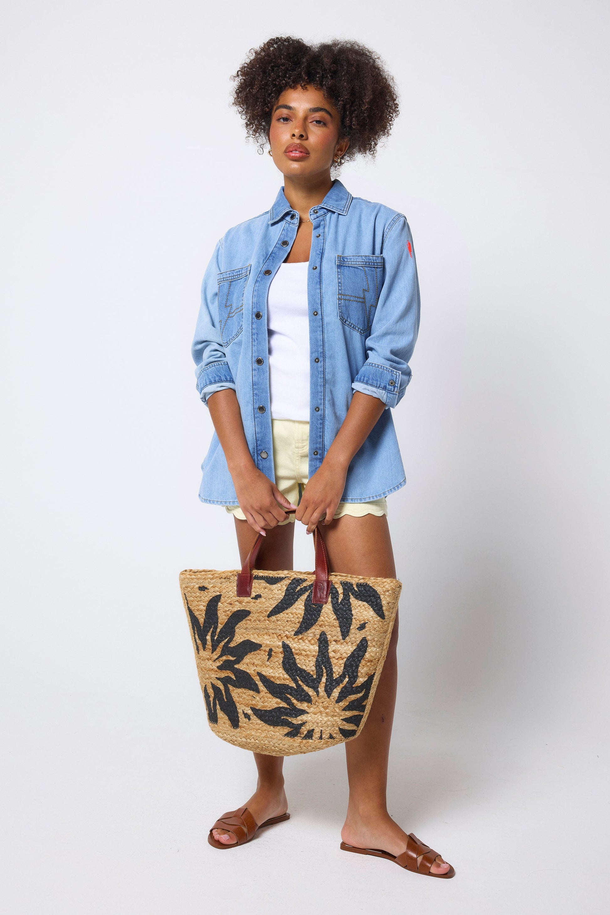 Pale Indigo Relaxed Denim Shirt