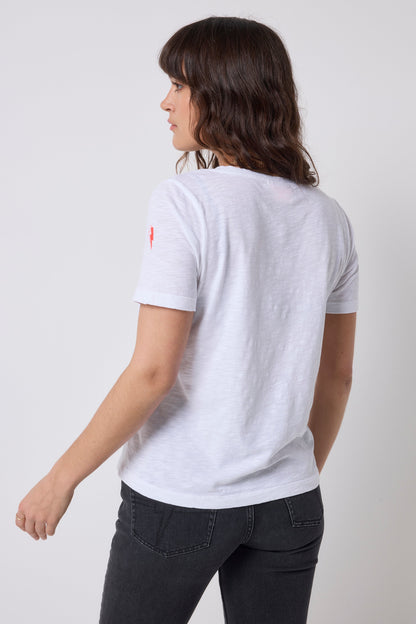 White V-Neck T-Shirt