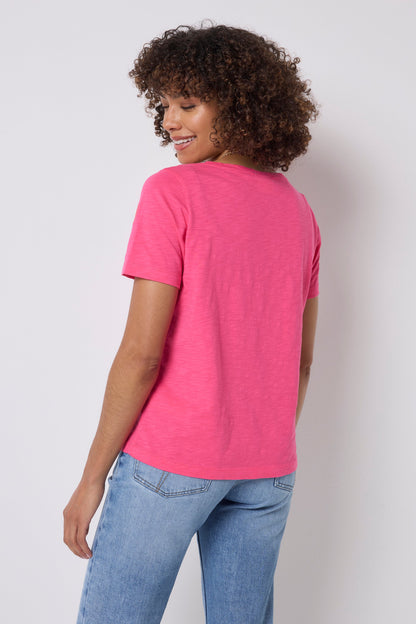 Pink V-Neck T-Shirt