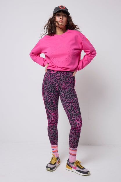 Pink Embroidered Logo Ultimate Sweatshirt
