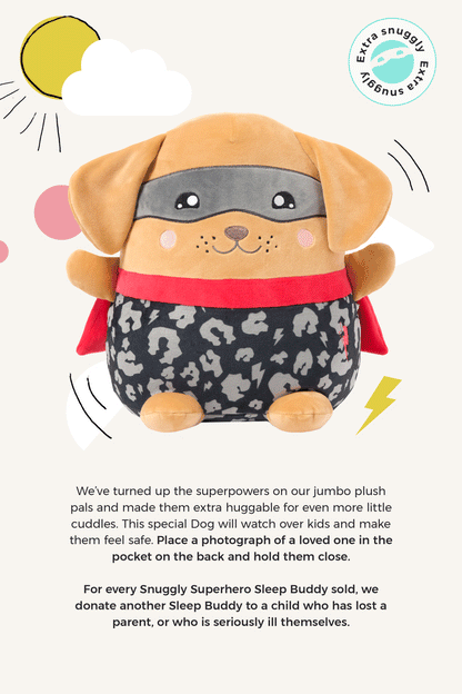 Charity Snuggly Superhero Sleep Buddy Ziggy the Dog