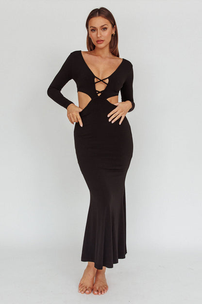 Dress Codes Cut-Out Maxi Dress Black
