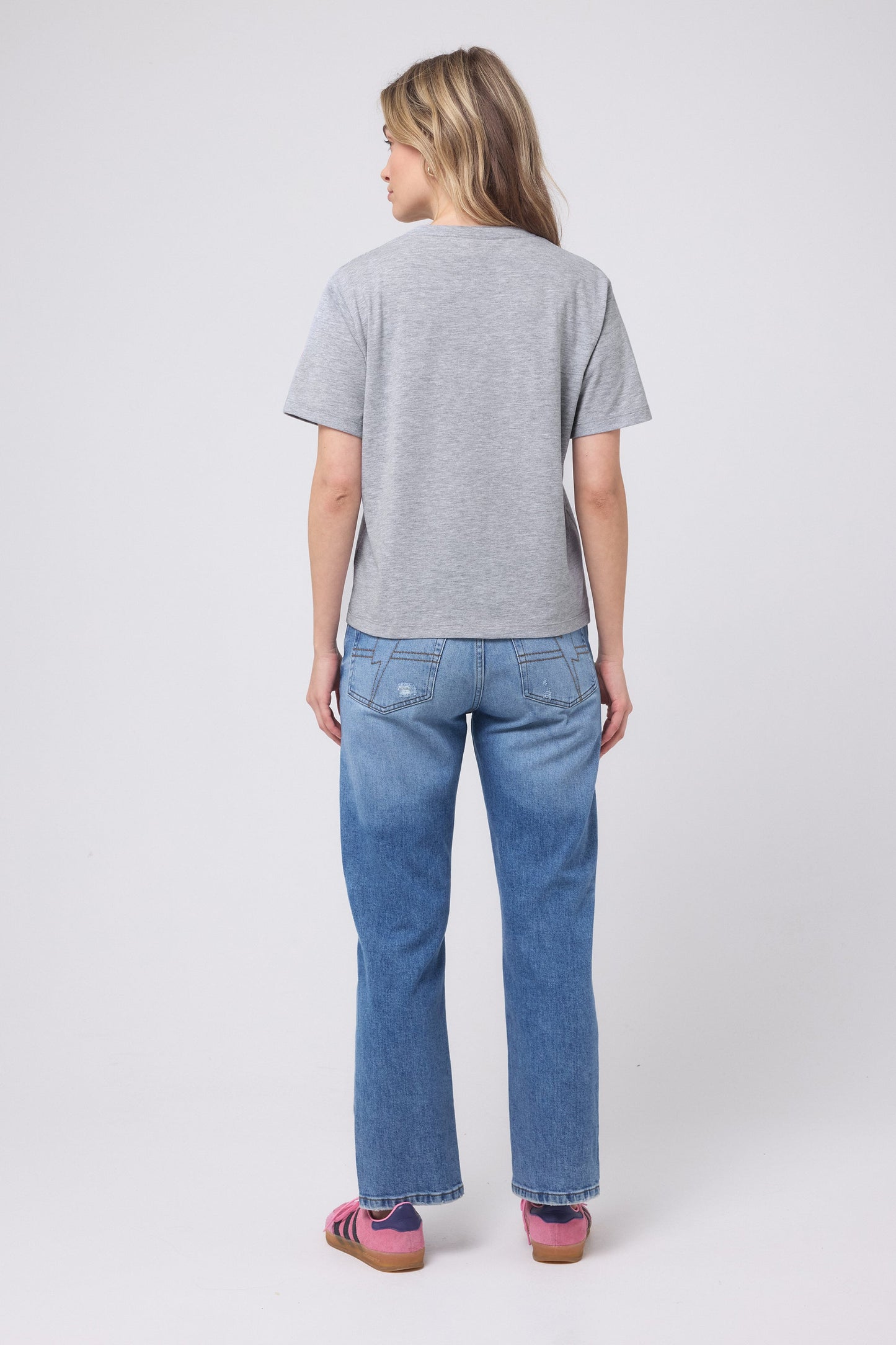 Grey Marl Multi Neon Bolt Classic T-Shirt