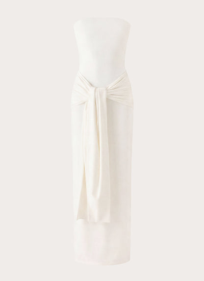 Stole My Heart Maxi Dress - White