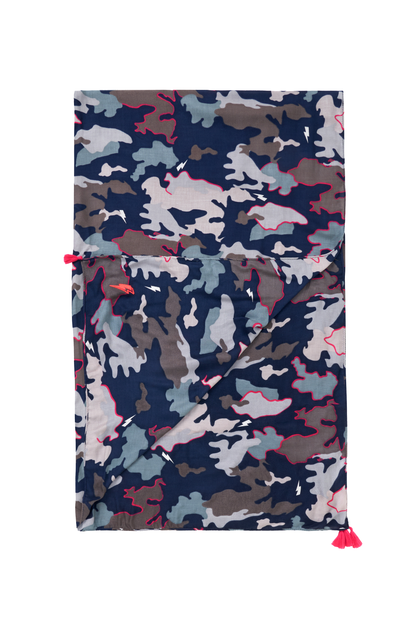 Navy with Pink Camo Charity Super Scarf