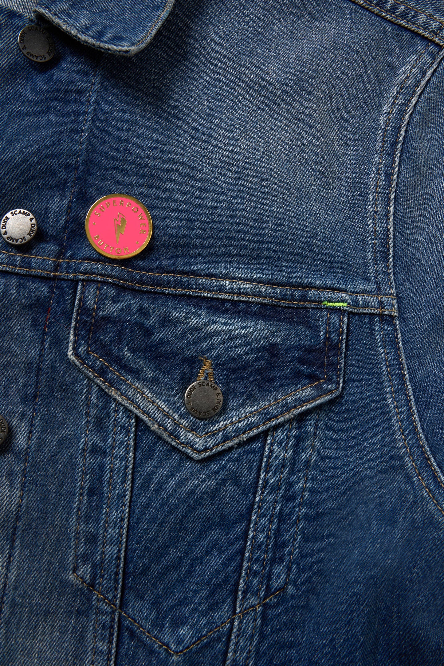 Pink Superpower Pin Badge